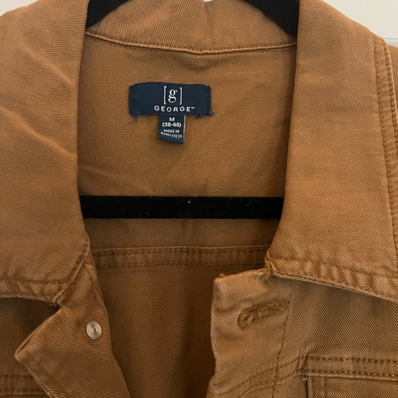 Walmart George brand Brown denim mens jacket. New fits ladies size large/xL - Picture 2 of 2